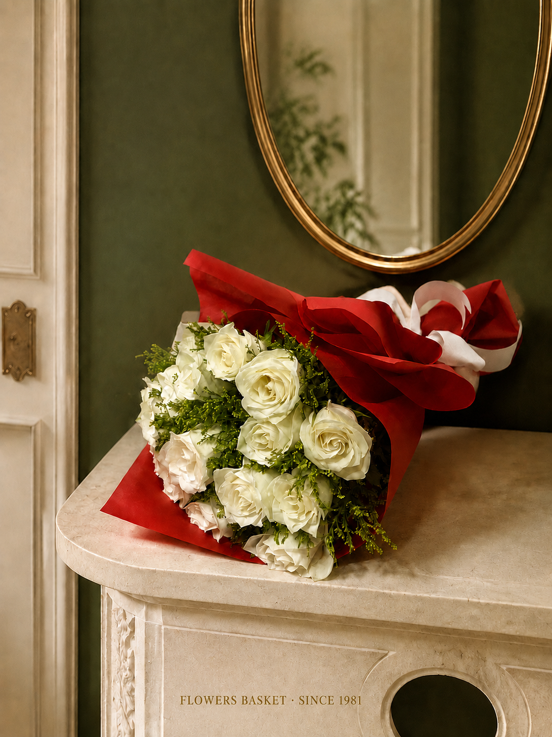Signature White Roses